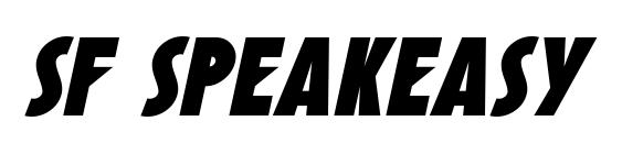 SF Speakeasy Oblique font, free SF Speakeasy Oblique font, preview SF Speakeasy Oblique font