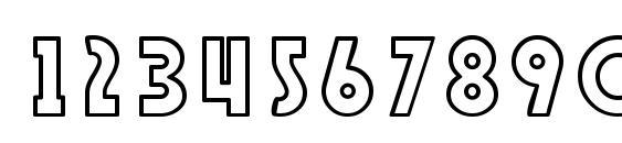 SF Speakeasy Outline Font, Number Fonts