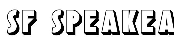 SF Speakeasy Shaded font, free SF Speakeasy Shaded font, preview SF Speakeasy Shaded font