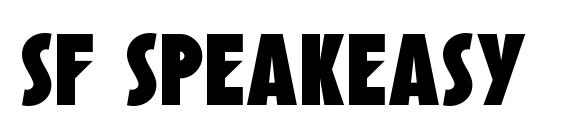 SF Speakeasy font, free SF Speakeasy font, preview SF Speakeasy font