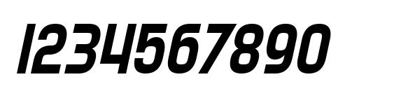 SF Speedwaystar Condensed Oblique Font, Number Fonts