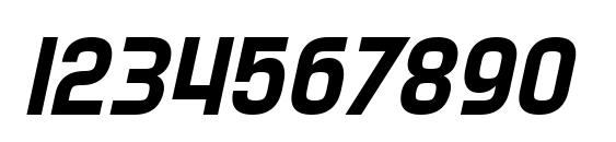 SF Speedwaystar Oblique Font, Number Fonts