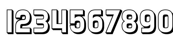 SF Speedwaystar Shaded Font, Number Fonts