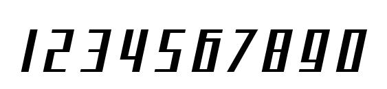 SF Square Root Extended Oblique Font, Number Fonts