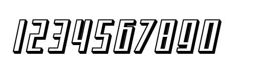 SF Square Root Shaded Oblique Font, Number Fonts