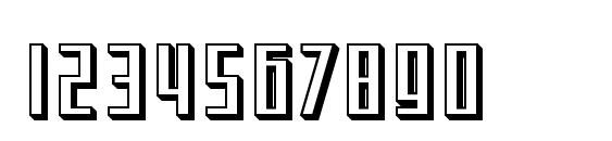 SF Square Root Shaded Font, Number Fonts