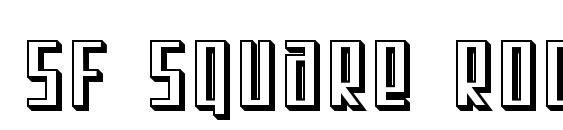 SF Square Root Shaded Font