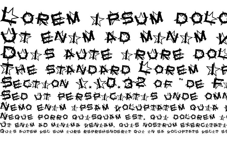 specimens SF Star Dust font, sample SF Star Dust font, an example of writing SF Star Dust font, review SF Star Dust font, preview SF Star Dust font, SF Star Dust font