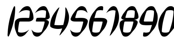 SF Synthonic Pop Oblique Font, Number Fonts