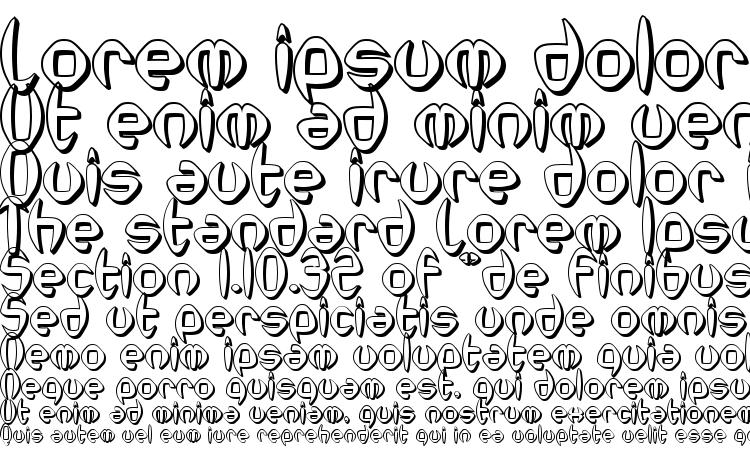 specimens SF Synthonic Pop Shaded font, sample SF Synthonic Pop Shaded font, an example of writing SF Synthonic Pop Shaded font, review SF Synthonic Pop Shaded font, preview SF Synthonic Pop Shaded font, SF Synthonic Pop Shaded font