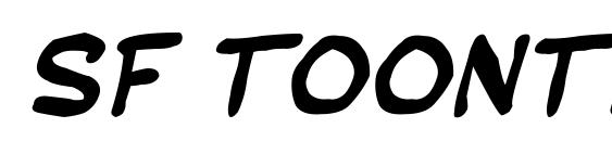 SF Toontime Blotch Bold Italic Font