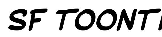 SF Toontime Bold Italic Font