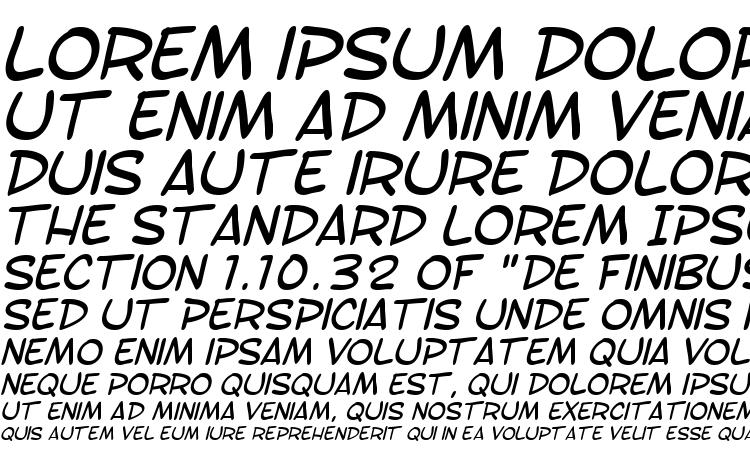 specimens SF Toontime Italic font, sample SF Toontime Italic font, an example of writing SF Toontime Italic font, review SF Toontime Italic font, preview SF Toontime Italic font, SF Toontime Italic font