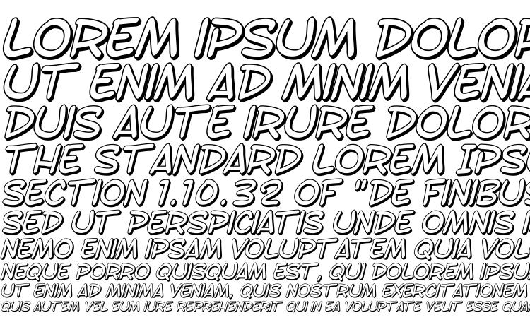 specimens SF Toontime Shaded Italic font, sample SF Toontime Shaded Italic font, an example of writing SF Toontime Shaded Italic font, review SF Toontime Shaded Italic font, preview SF Toontime Shaded Italic font, SF Toontime Shaded Italic font