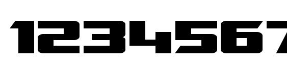 SF TransRobotics Extended Bold Font, Number Fonts