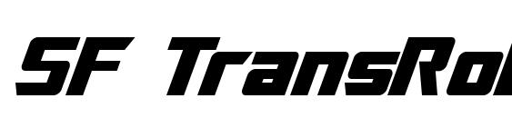 Шрифт SF TransRobotics Italic
