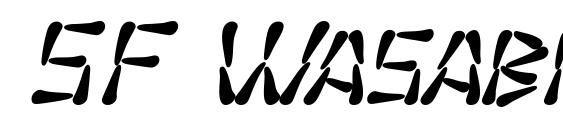 SF Wasabi Bold Italic font, free SF Wasabi Bold Italic font, preview SF Wasabi Bold Italic font