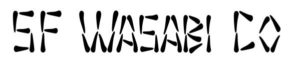 SF Wasabi Condensed font, free SF Wasabi Condensed font, preview SF Wasabi Condensed font