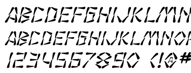 глифы шрифта SF Wasabi Italic, символы шрифта SF Wasabi Italic, символьная карта шрифта SF Wasabi Italic, предварительный просмотр шрифта SF Wasabi Italic, алфавит шрифта SF Wasabi Italic, шрифт SF Wasabi Italic