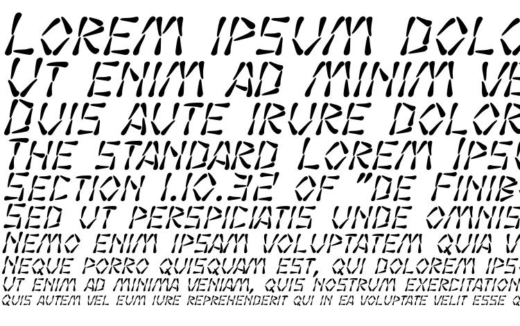 образцы шрифта SF Wasabi Italic, образец шрифта SF Wasabi Italic, пример написания шрифта SF Wasabi Italic, просмотр шрифта SF Wasabi Italic, предосмотр шрифта SF Wasabi Italic, шрифт SF Wasabi Italic