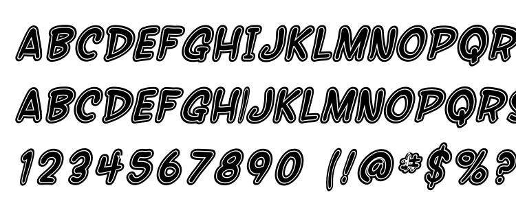 glyphs SF Wonder Comic Inline Italic font, сharacters SF Wonder Comic Inline Italic font, symbols SF Wonder Comic Inline Italic font, character map SF Wonder Comic Inline Italic font, preview SF Wonder Comic Inline Italic font, abc SF Wonder Comic Inline Italic font, SF Wonder Comic Inline Italic font