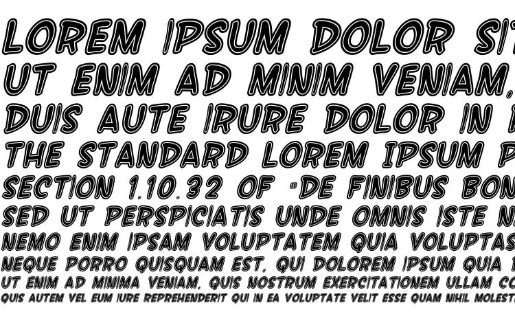 specimens SF Wonder Comic Inline Italic font, sample SF Wonder Comic Inline Italic font, an example of writing SF Wonder Comic Inline Italic font, review SF Wonder Comic Inline Italic font, preview SF Wonder Comic Inline Italic font, SF Wonder Comic Inline Italic font