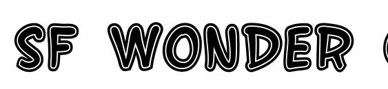 SF Wonder Comic Inline font, free SF Wonder Comic Inline font, preview SF Wonder Comic Inline font