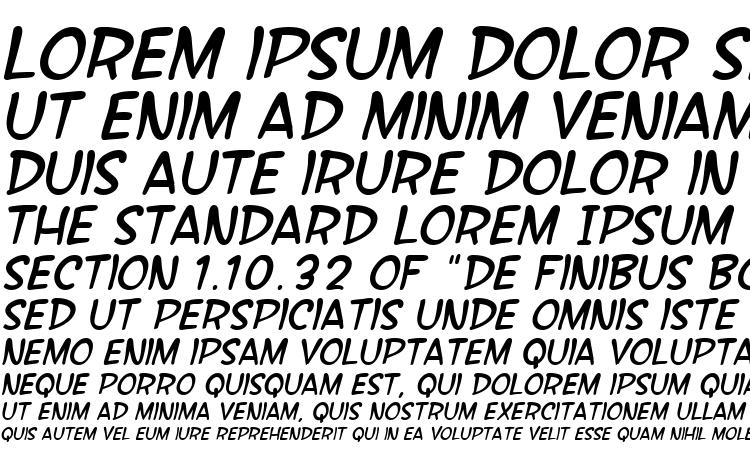 specimens SF Wonder Comic Italic font, sample SF Wonder Comic Italic font, an example of writing SF Wonder Comic Italic font, review SF Wonder Comic Italic font, preview SF Wonder Comic Italic font, SF Wonder Comic Italic font