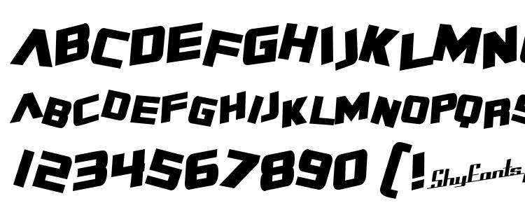 глифы шрифта SF Zero Gravity Condensed Bold Italic, символы шрифта SF Zero Gravity Condensed Bold Italic, символьная карта шрифта SF Zero Gravity Condensed Bold Italic, предварительный просмотр шрифта SF Zero Gravity Condensed Bold Italic, алфавит шрифта SF Zero Gravity Condensed Bold Italic, шрифт SF Zero Gravity Condensed Bold Italic