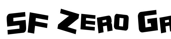 SF Zero Gravity Condensed Bold font, free SF Zero Gravity Condensed Bold font, preview SF Zero Gravity Condensed Bold font