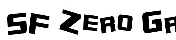 SF Zero Gravity Condensed Font