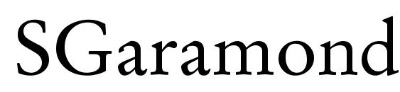 SGaramond Regular font, free SGaramond Regular font, preview SGaramond Regular font