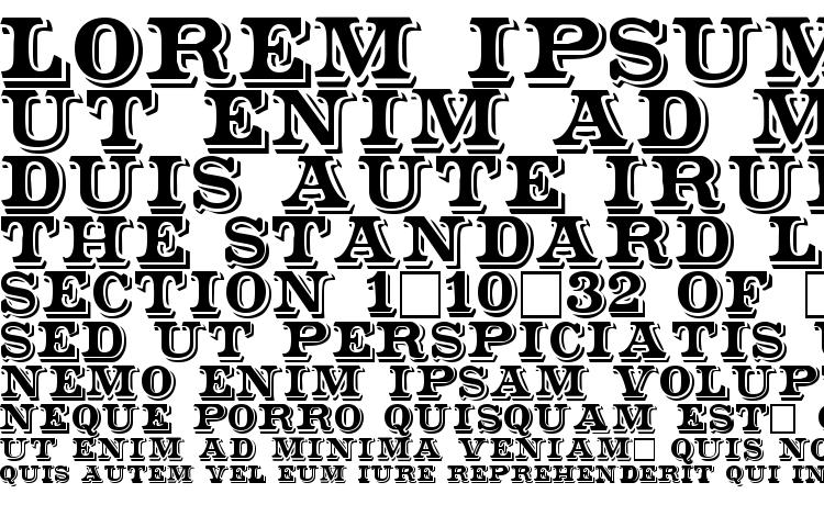 specimens Shadowed Serif font, sample Shadowed Serif font, an example of writing Shadowed Serif font, review Shadowed Serif font, preview Shadowed Serif font, Shadowed Serif font