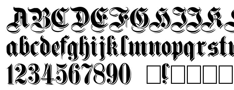 glyphs ShadowedGermanica font, сharacters ShadowedGermanica font, symbols ShadowedGermanica font, character map ShadowedGermanica font, preview ShadowedGermanica font, abc ShadowedGermanica font, ShadowedGermanica font