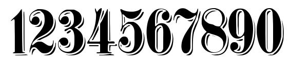 ShadowedGermanica Font, Number Fonts