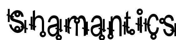 Shamantics font, free Shamantics font, preview Shamantics font