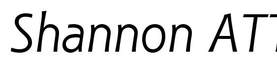 Shannon ATT Italic font, free Shannon ATT Italic font, preview Shannon ATT Italic font
