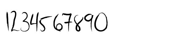 Sharpie Seb Font, Number Fonts