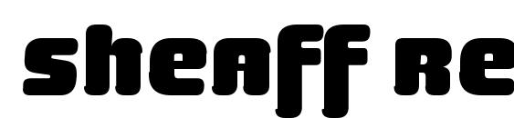 Sheaff Regular font, free Sheaff Regular font, preview Sheaff Regular font