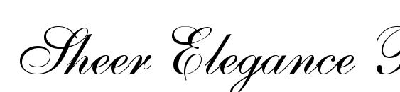 Sheer Elegance Regular font, free Sheer Elegance Regular font, preview Sheer Elegance Regular font