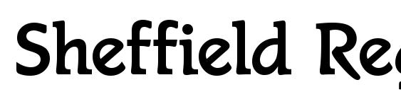 шрифт Sheffield Regular, бесплатный шрифт Sheffield Regular, предварительный просмотр шрифта Sheffield Regular