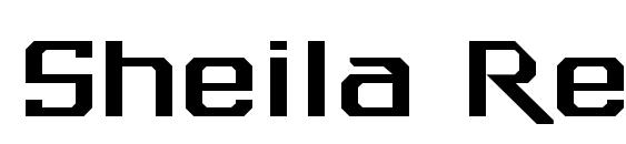 Sheila Regular font, free Sheila Regular font, preview Sheila Regular font