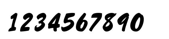 Shelman Font, Number Fonts