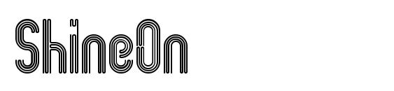шрифт ShineOn, бесплатный шрифт ShineOn, предварительный просмотр шрифта ShineOn