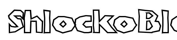 ShlockoBlockoOutline Font