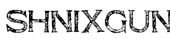 Shnixgun Regular Font, All Fonts