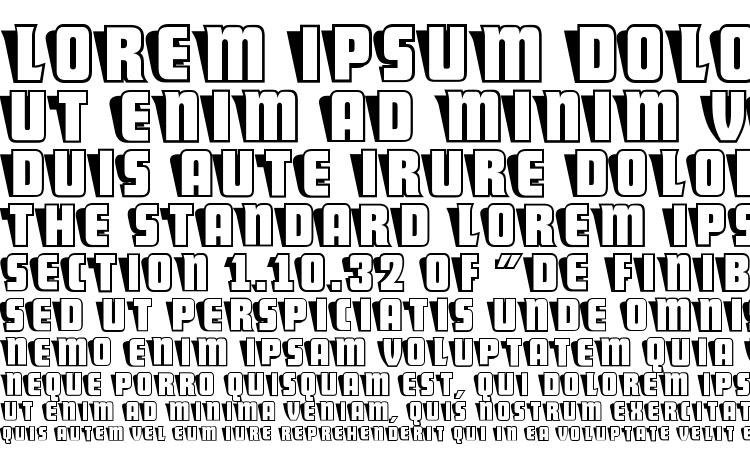 specimens Sho Card Caps NF font, sample Sho Card Caps NF font, an example of writing Sho Card Caps NF font, review Sho Card Caps NF font, preview Sho Card Caps NF font, Sho Card Caps NF font