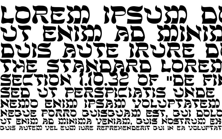 specimens Sholom font, sample Sholom font, an example of writing Sholom font, review Sholom font, preview Sholom font, Sholom font