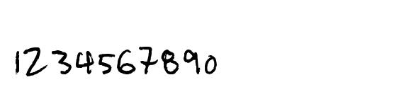 Shoppinglist Font, Number Fonts