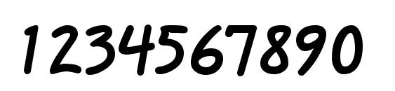 Short Hand Bold Font, Number Fonts